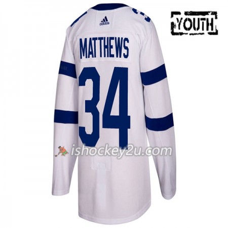 Børn NHL Toronto Maple Leafs Trøje Auston Matthews 34 Adidas Pro Stadium Series Authentic